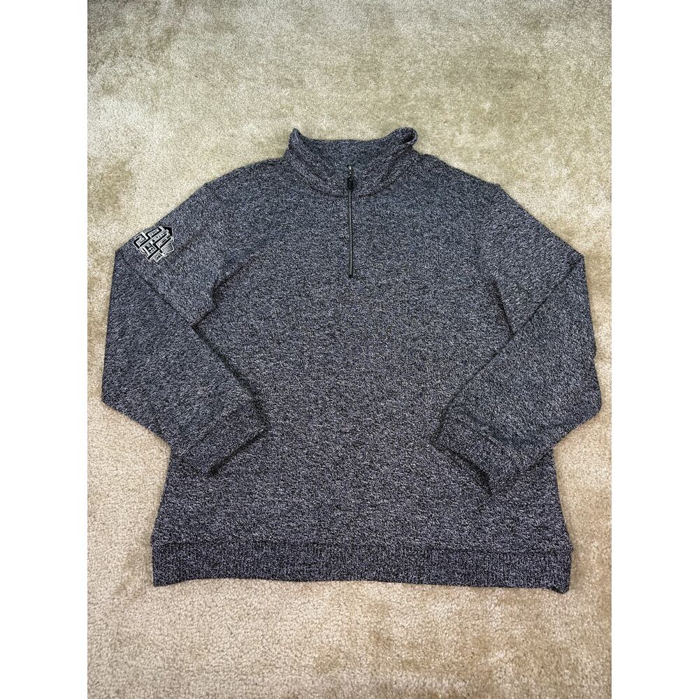 Vintage Hall Of Fame 1994 1/4 Zip Made In USA Pullover Large Akwa B645